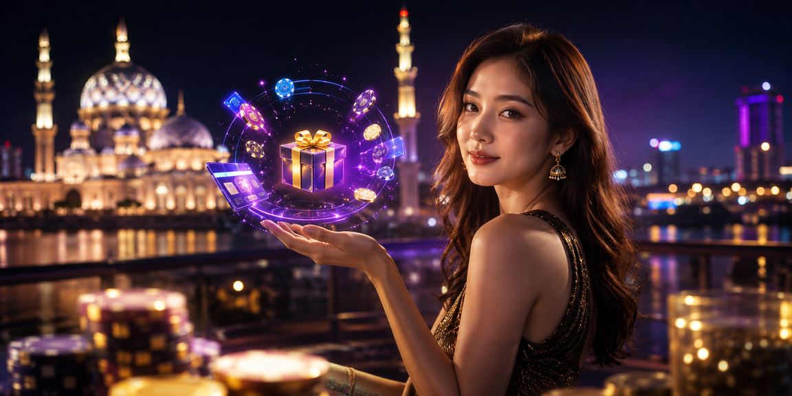 Suasana meja Blackjack gaya Malaysia di Putrajaya dengan pemain berpakaian tradisional